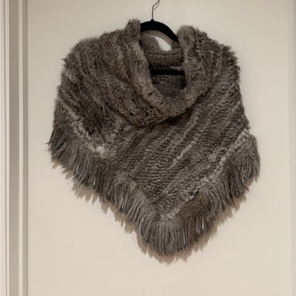 Cozy Real Fur Poncho